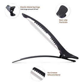 AIMIKE Clips à Cheveux Professionnels couleur abricot, vue latérale