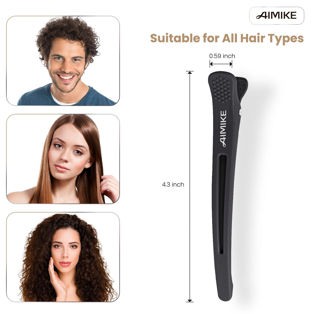 AIMIKE Clips à Cheveux sur une coiffeuse avec divers produits de beauté