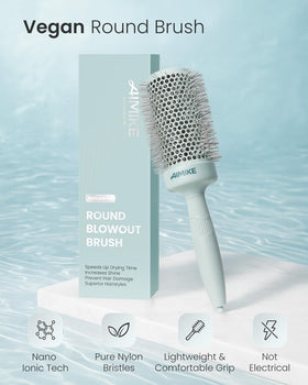 AIMIKE NaturaVol Brosse Ronde montrant la poignée ergonomique