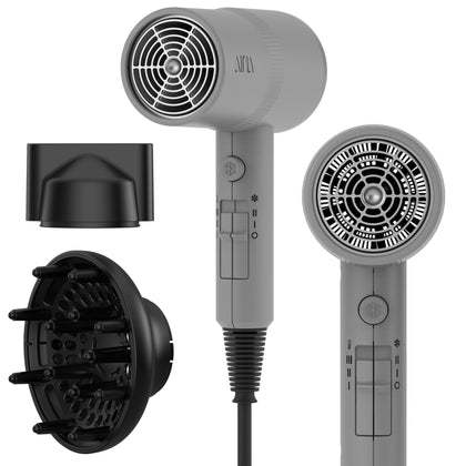 Aina Sèche-Cheveux 1600W modèle Gris Cendre vue de face