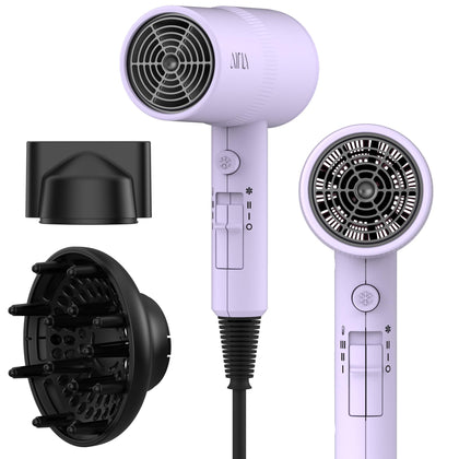 Aina Sèche-Cheveux Violet vue avant avec diffuseur