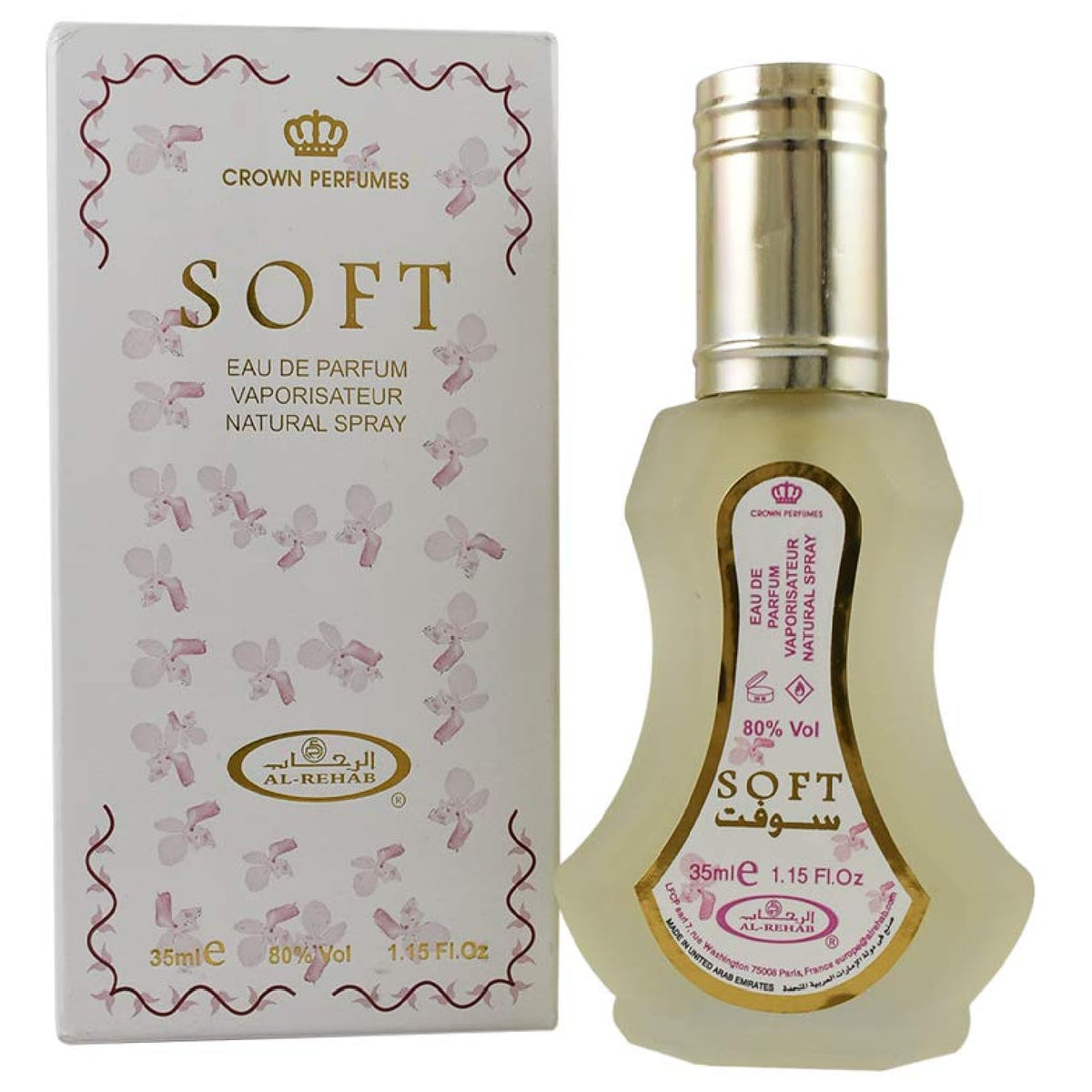 Al-Rehab Eau de Parfum Soft 35 ml flacon côté