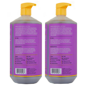 Alaffia Gel Douche Everyday Shea Lavande, flacon ouvert montrant la texture du produit