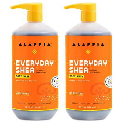 Alaffia Gel Douche Everyday Shea sans parfum 32 Oz vue de face
