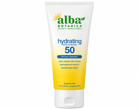 Alba Botanica Crème Solaire Hydratante SPF 50 tube avant