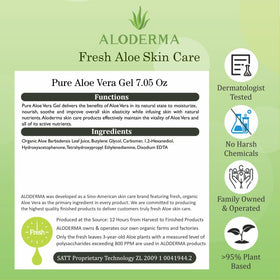 Aloderma Gel d'Aloe Vera avec ingrédients naturels