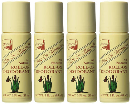 Alvera Déodorant Roll-On Naturel Aloe & Amandes 85g - Vue de face