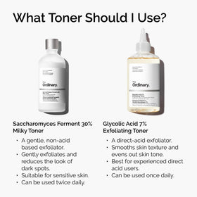 Ambiance de soins personnels avec le tonique exfoliant The Ordinary