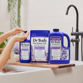 Ambiance détente avec Dr Teal's Bain Moussant Lavande