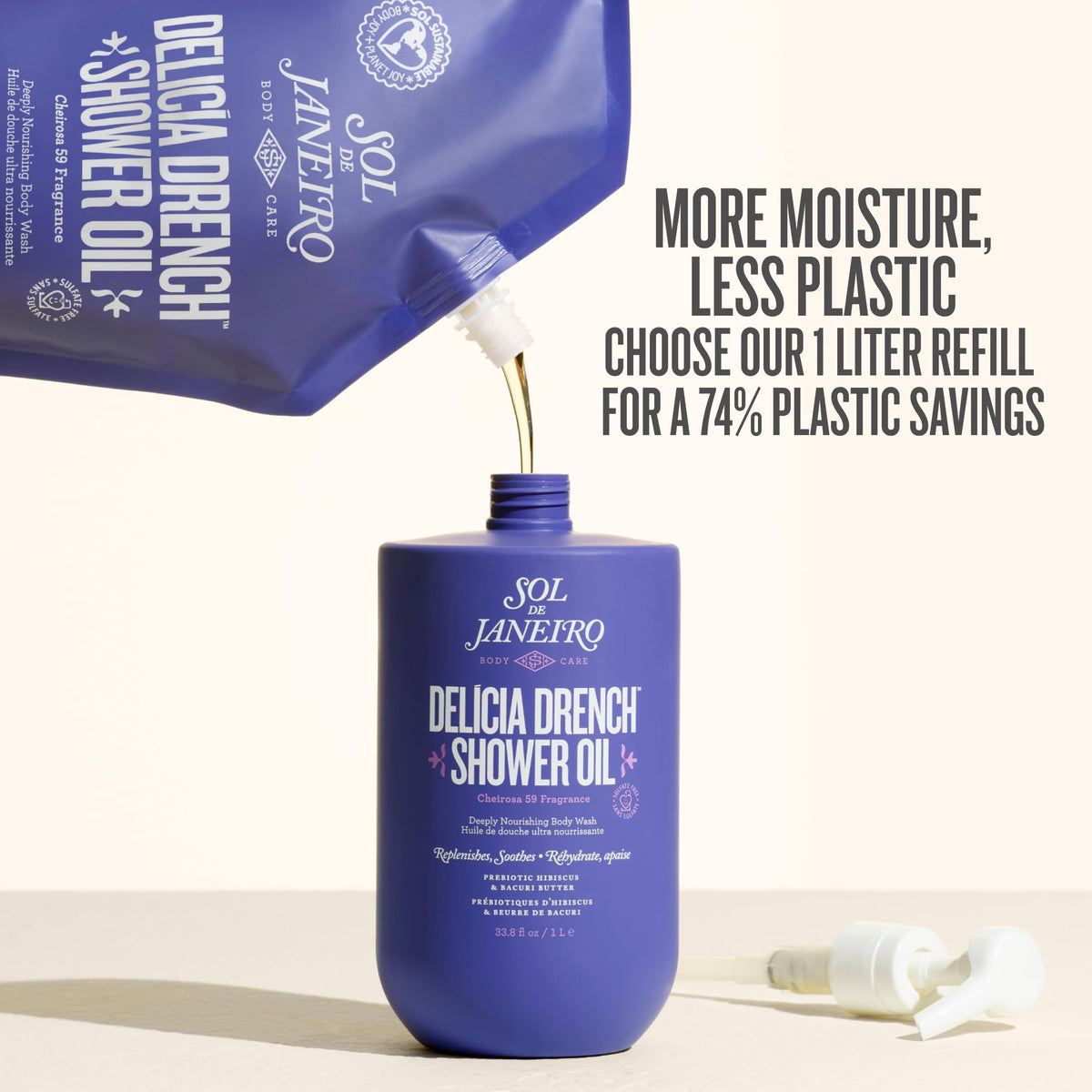 Ambiance spa avec l'huile de douche Delícia Drench Sol de Janeiro