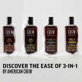 AMERICAN CREW Shampooing 3-en-1, ambiance spa avec serviette