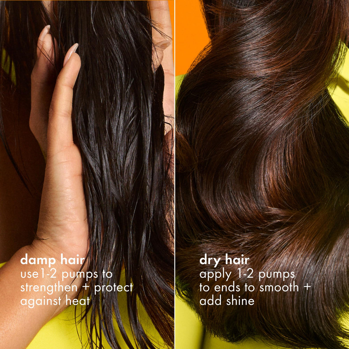 Amika huile de coiffage légère 1,7oz avec des cheveux en arrière-plan