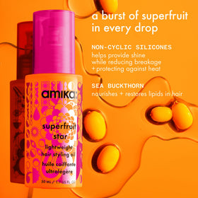 Amika Huile de Coiffage Légère Superfruit texture du produit