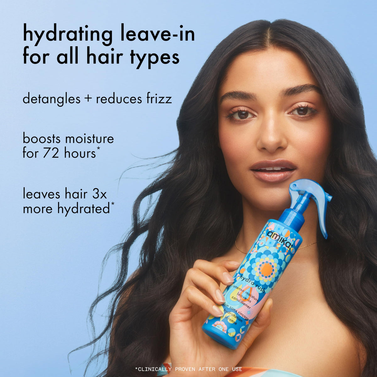 Amika Hydro Rush 60ml après-shampooing hydratant intense, texture du produit