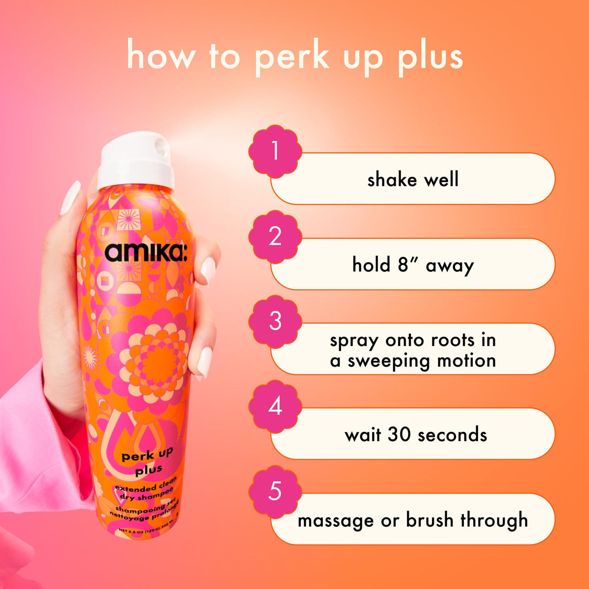 Amika Perk Up Plus près de produits de soin capillaire