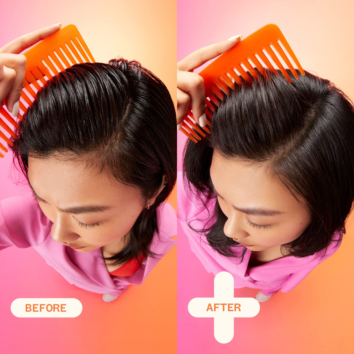 Amika Perk Up Plus texture pulvérisée sur cheveux