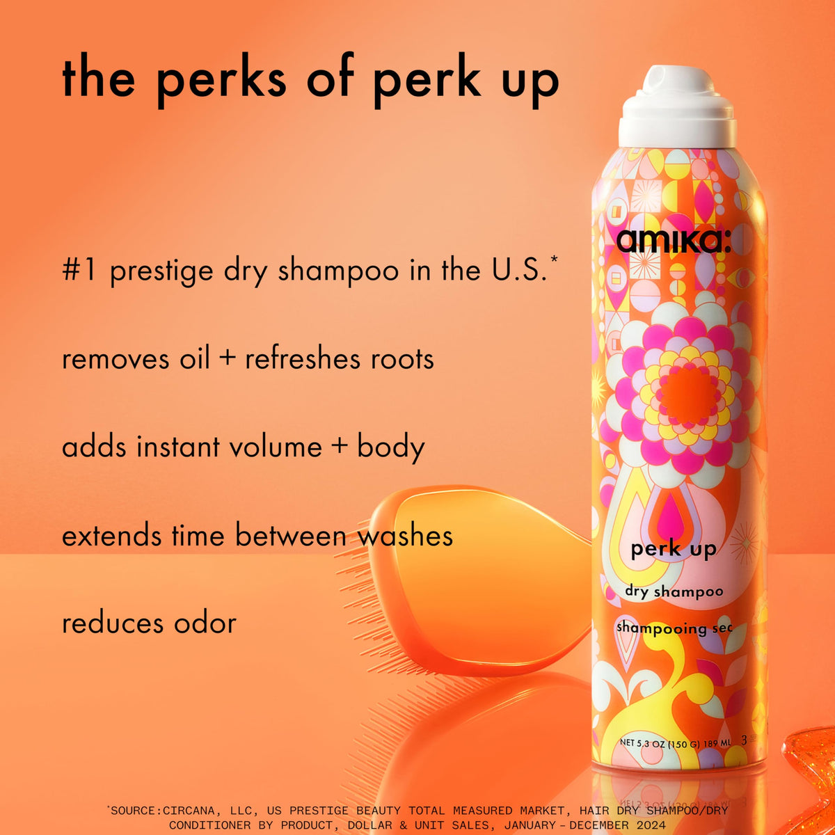Amika Perk Up Shampoo Sec 200g packaging