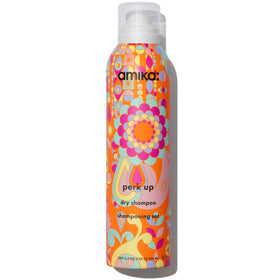 Amika Perk Up Shampoo Sec 200g vue de face avec spray