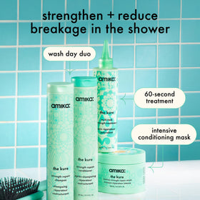 Amika Shampoo de Réparation Kure 1000ml, vue latérale