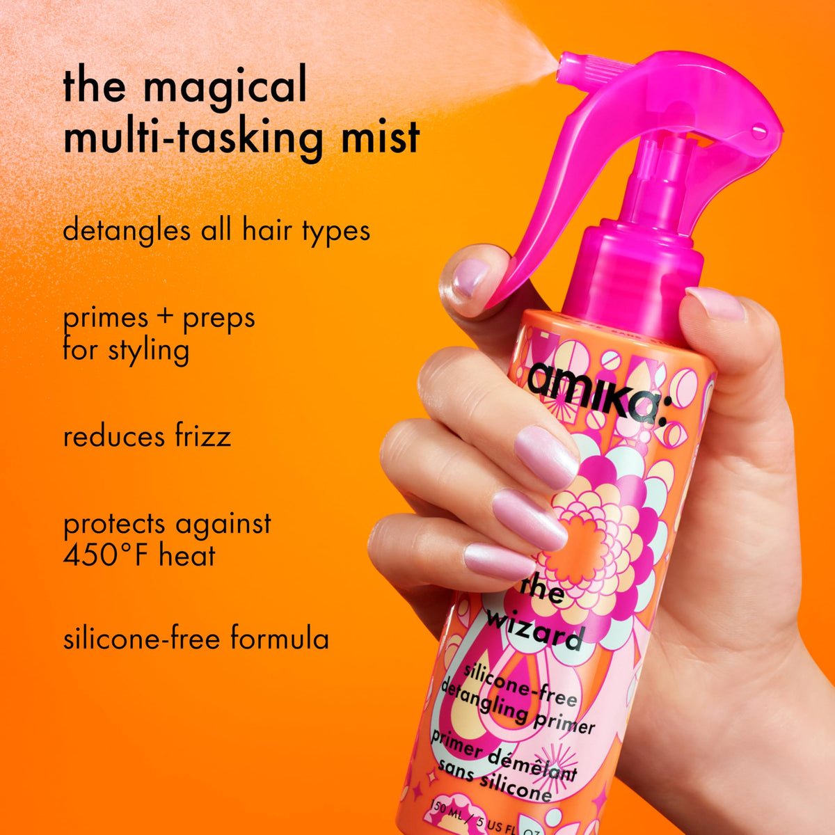 Amika The Wizard Primer Démêlant 150ml avec vaporisateur