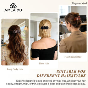 Amlaidu pinces à cheveux plates blanches en condition d'utilisation