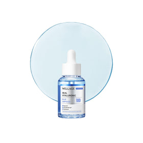 Ampoule Bleue Hyaluronique WELLAGE 100 ml vue de face