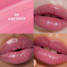 Amuse Daisy Flower Dew Tint 08 Améthyste packaging avec fleurs