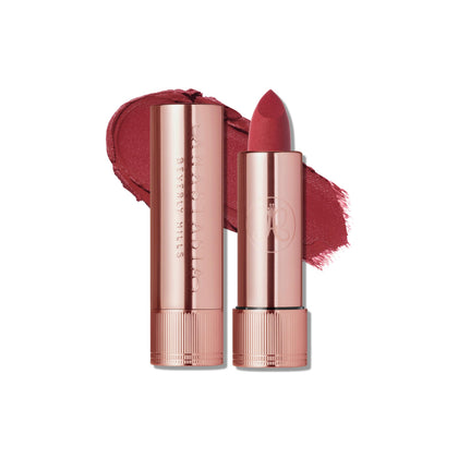 Anastasia Beverly Hills Rouge à Lèvres Mat 30g modèle avant avec couleur veloutée