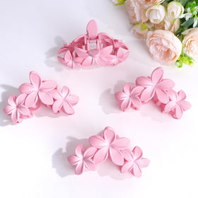 ANBALA Clips à Cheveux Fleurs Roses en usage quotidien