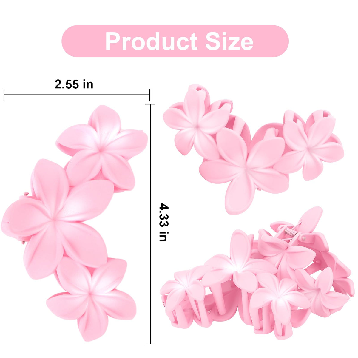 ANBALA Clips à Cheveux Fleurs Roses sur un fond coloré