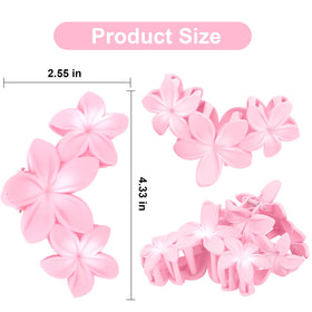 ANBALA Clips à Cheveux Fleurs Roses sur un fond coloré
