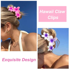 ANBALA Clips à Cheveux Floraux en jaune sur un fond blanc