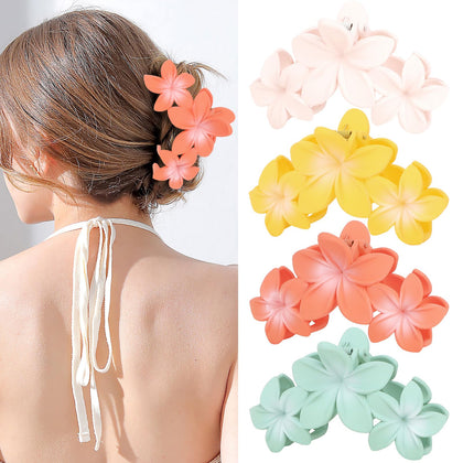ANBALA Clips Cheveux Fleur couleur verte vue avant