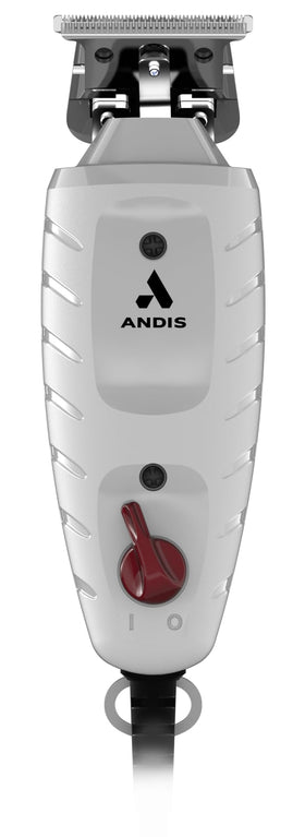 Andis T-Outliner tondeuse professionnelle vue de face avec lame en acier carbone