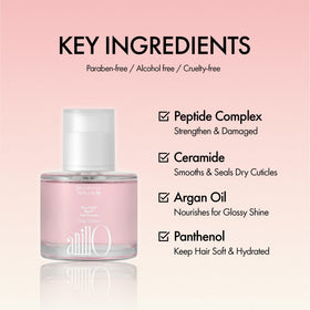 ANILLO Huile de Cheveux Réparatrice Rosy Night 50ml sur fond blanc
