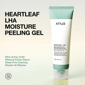 ANUA Gel Peeling LHA application sur peau humide