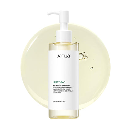ANUA Huile Nettoyante Pore Control 200ml vue avant avec étiquette