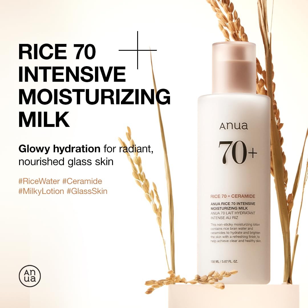 ANUA Lait Hydratant Intensif au Riz 150ml dos de l'emballage