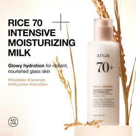ANUA Lait Hydratant Intensif au Riz 150ml dos de l'emballage