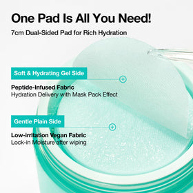 ANUA PDRN 100 pads en utilisation sur le visage
