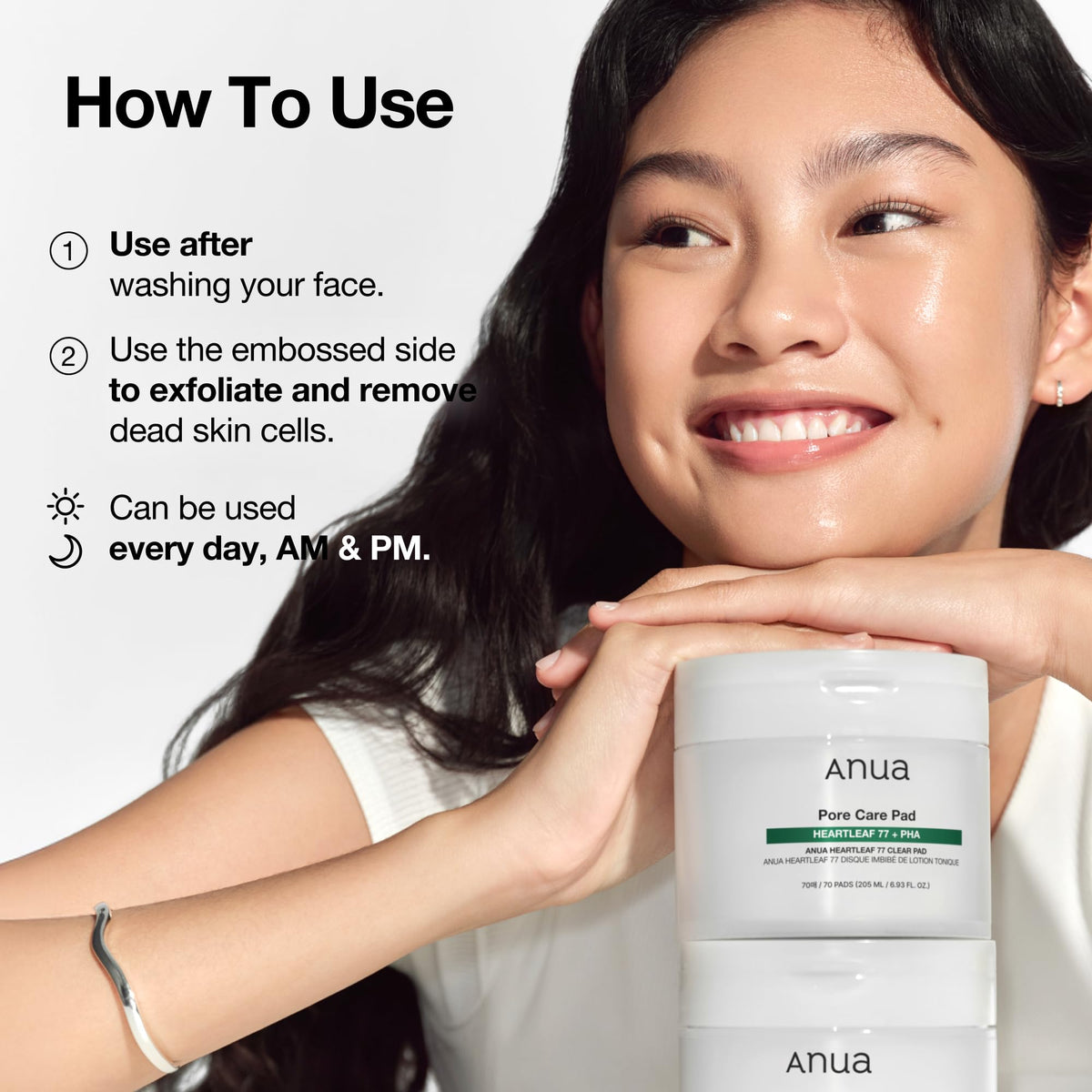 ANUA Tampons Tonnants Heartleaf 77 dans un environnement de salle de bain