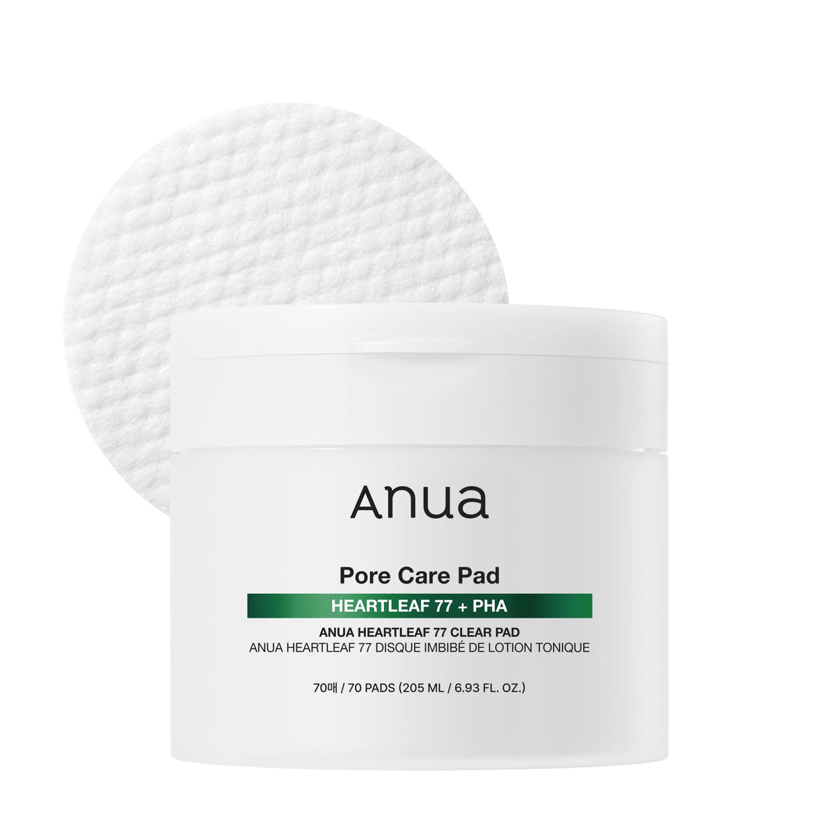 ANUA Tampons Tonnants Heartleaf 77 vue de face