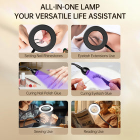 AORAEM Lampe UV LED Ongles avec accessoires de manucure