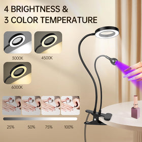 AORAEM Lampe UV LED Ongles avec lumière blanche et UV