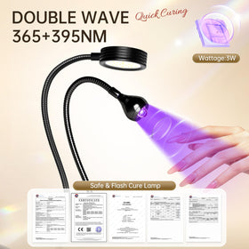 AORAEM Lampe UV LED Ongles vue latérale avec col de cygne flexible