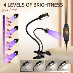 AORAEM Lampe UV LED pour Ongles en utilisation avec lumière violette