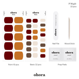 Aperçu des motifs accentués des strips de gel ohora