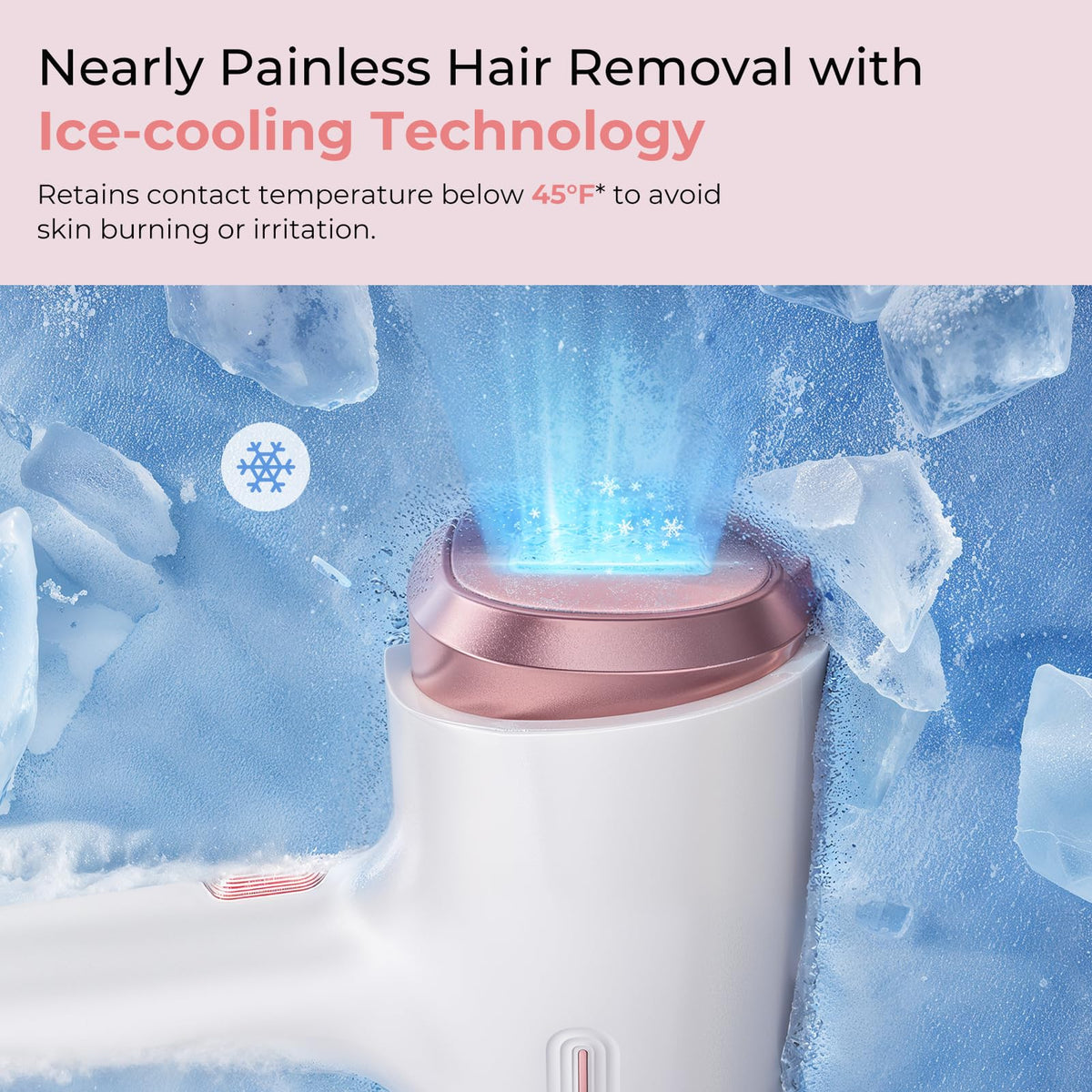 Appareil d'épilation IPL Ubroo avec lumière active