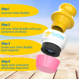 Applicateur de protection solaire avec indication de 100ml