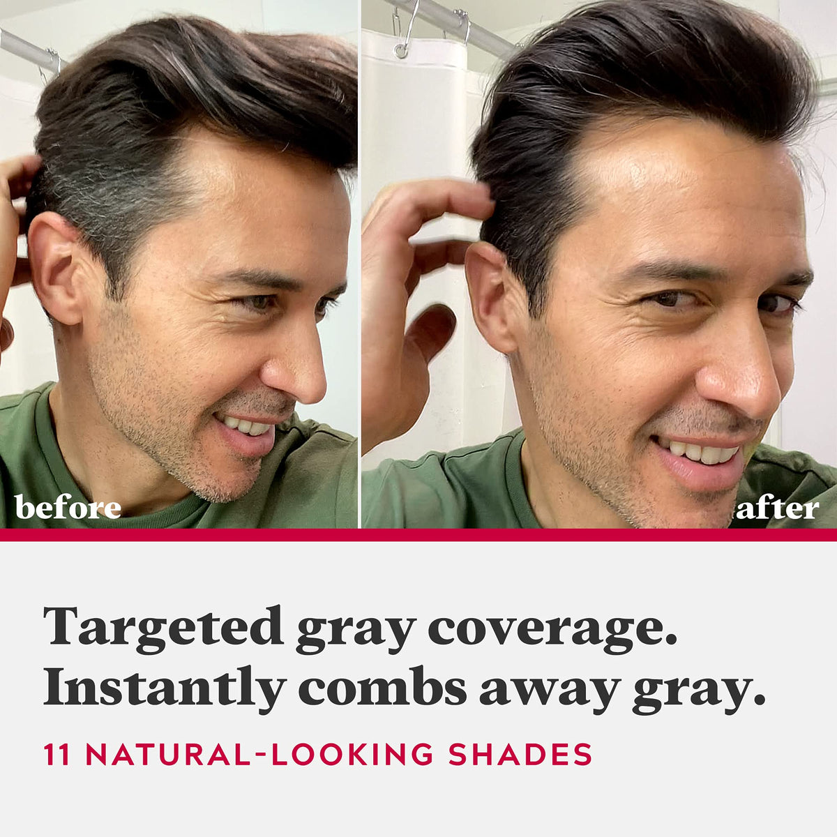 Applicateur en peigne de la coloration Just for Men, gros plan